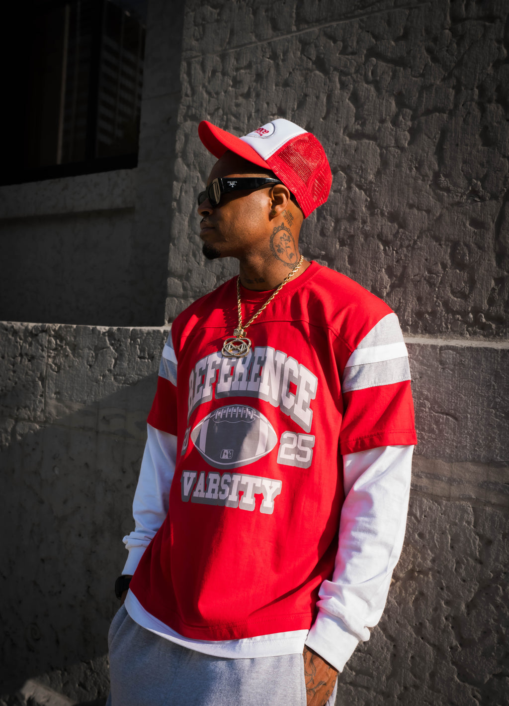 Reference Varsity Stacked Tee
